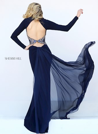 Sherri Hill 50651 #3 Navy vertical thumbnail