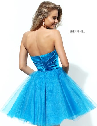 Sherri Hill 50657 #4 Turquoise vertical thumbnail