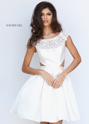 Sherri Hill 50682 #0 default Ivory frontface vertical thumbnail