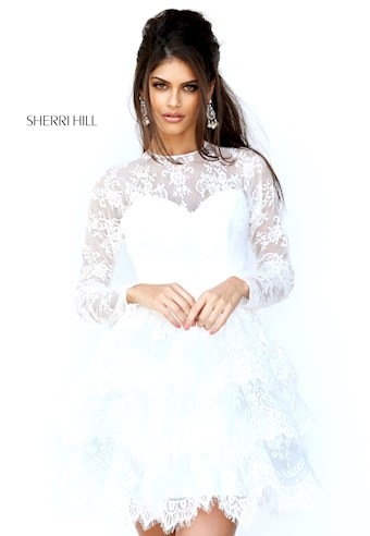 Sherri Hill 50686 #0 default Ivory frontface vertical thumbnail
