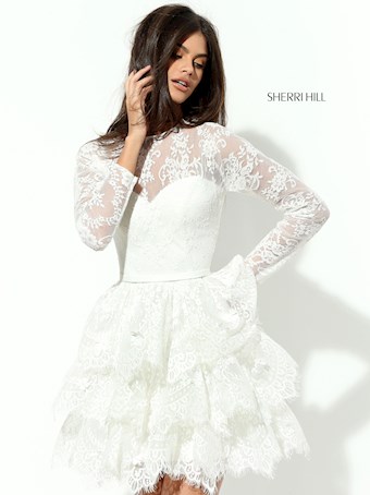 Sherri Hill 50686 #6 Ivory vertical thumbnail