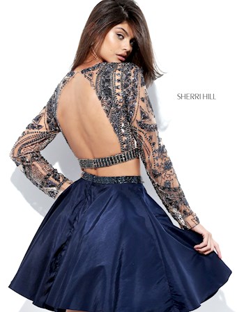 Sherri Hill 50693 #2 Navy vertical thumbnail