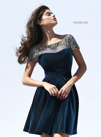 Sherri Hill 50699 #0 default Aubergine frontface vertical thumbnail