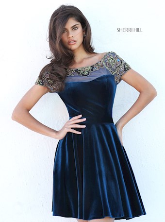 Sherri Hill 50699 #1 Aubergine vertical thumbnail