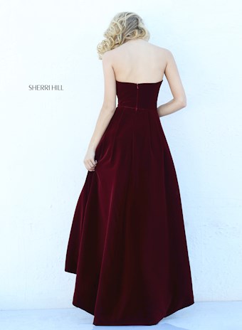 Sherri Hill 50735 #14 Wine vertical thumbnail