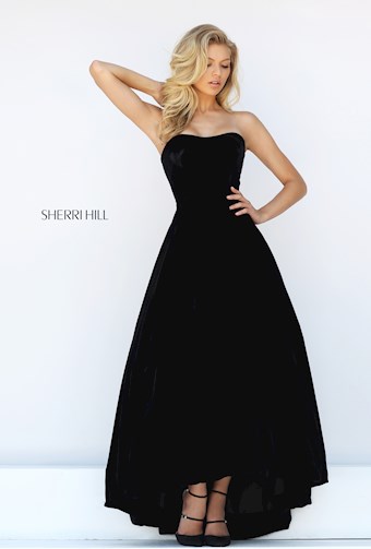 Sherri Hill 50735 #10 Black vertical thumbnail