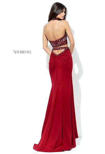Sherri Hill 50738 #1 Wine vertical thumbnail