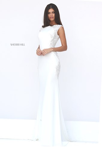 Sherri Hill 50763 #7 Ivory vertical thumbnail