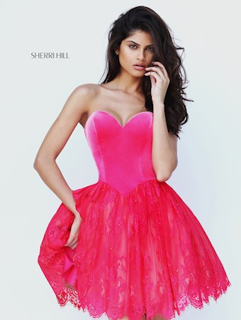 Sherri Hill 50765 #11 Hot Pink vertical thumbnail
