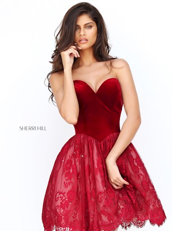 Sherri Hill 50765 #6 Wine vertical thumbnail