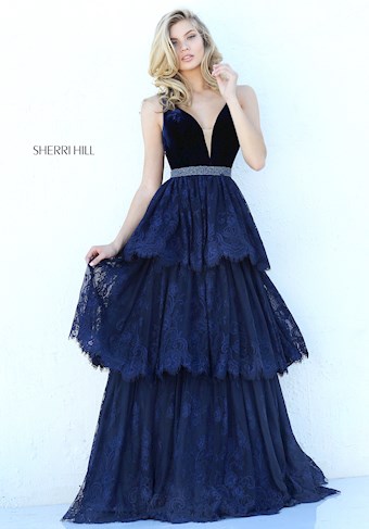 Sherri Hill 50771 #3 Navy vertical thumbnail