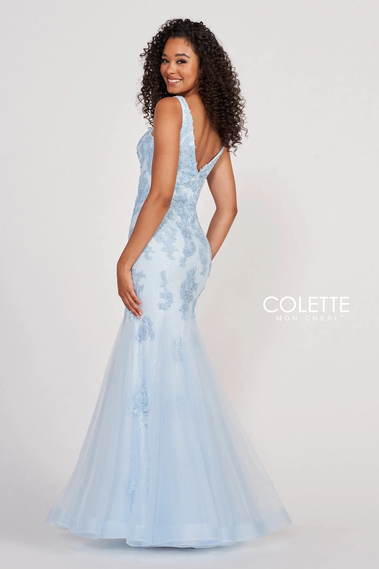 Colette by Daphne Style #CL2002 #2 default Powder Blue backface vertical picture