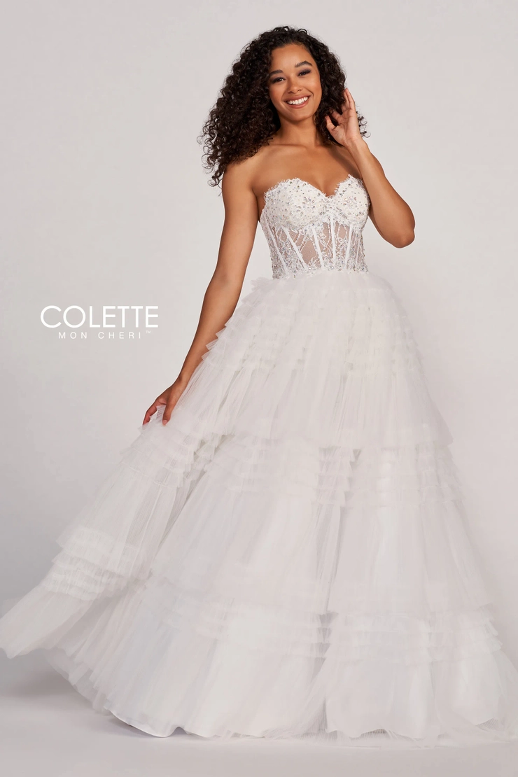 Colette by Daphne Style #CL2017 #1 Diamond White frontface vertical picture