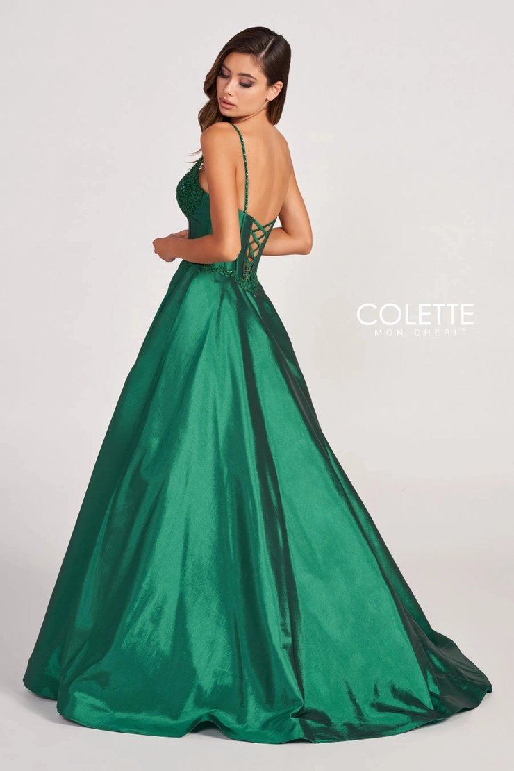 Colette by Daphne Style #CL2032 #2 default Emerald backface vertical picture