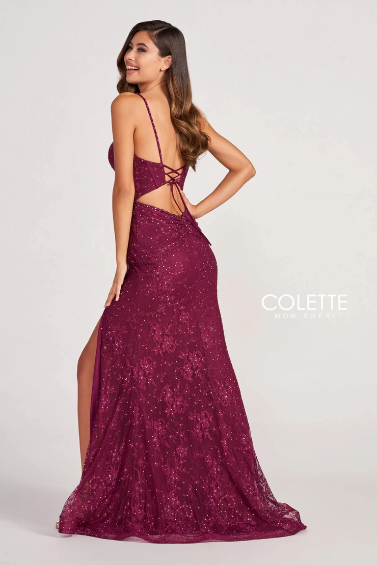 Colette by Daphne Style #CL2037 #5 default Burgundy backface vertical picture