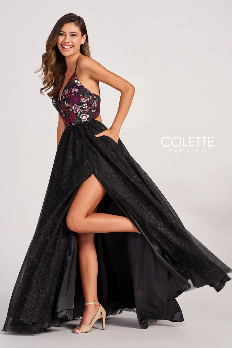 Colette by Daphne Style #CL2039 #1 Black/Multi frontface vertical picture