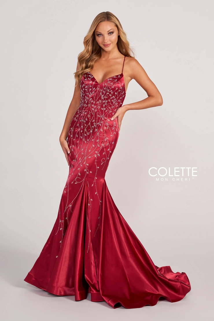 Colette by Daphne Style #CL2043 #1 Burgundy frontface vertical picture