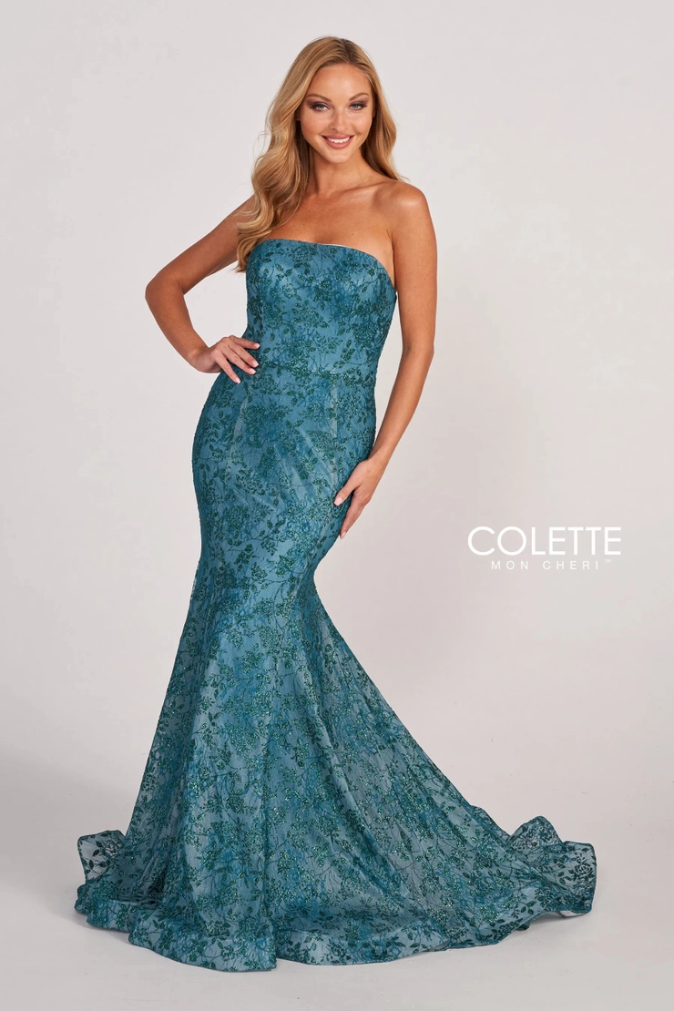 Colette by Daphne Style #CL2048 #1 Emerald frontface vertical picture