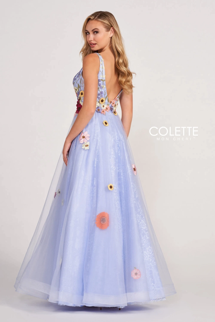 Colette by Daphne Style #CL2084 #3 default Periwinkle/Multi backface vertical picture