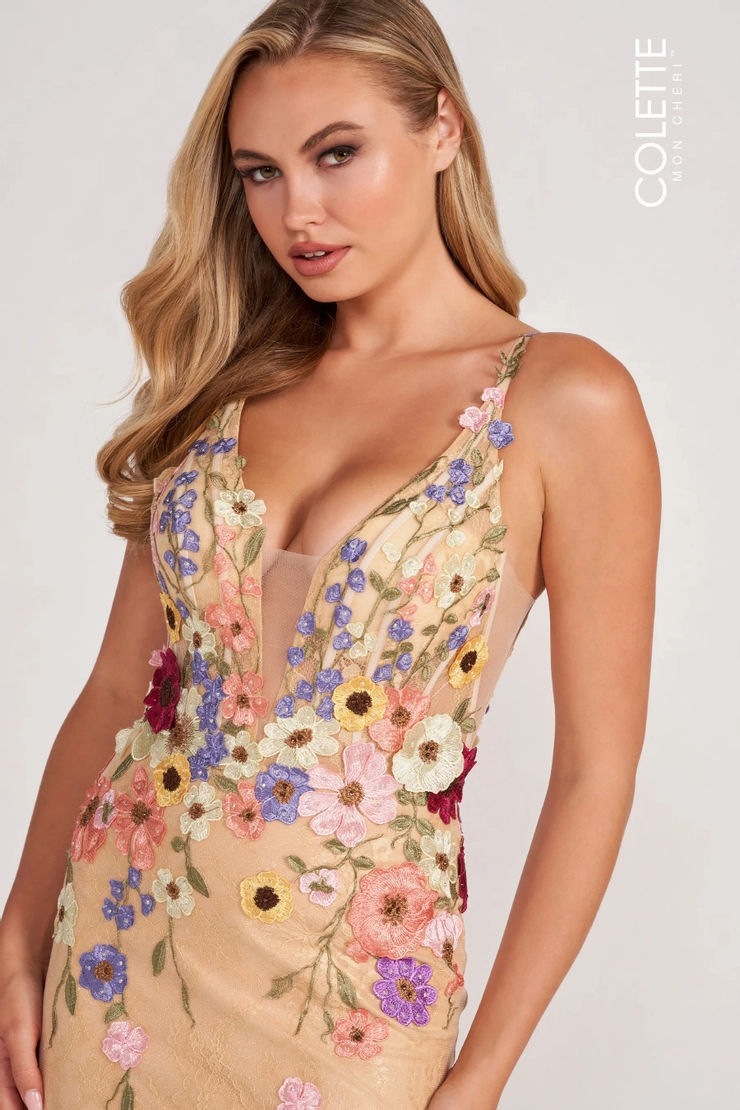 Colette by Daphne Style #CL2085 #1 Champagne/Multi frontface vertical picture