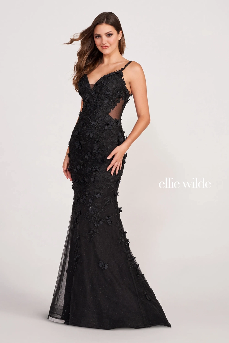 ellie フラワースコート　 Black Ellie Wilde - EW34114 | Lex's of Carytown