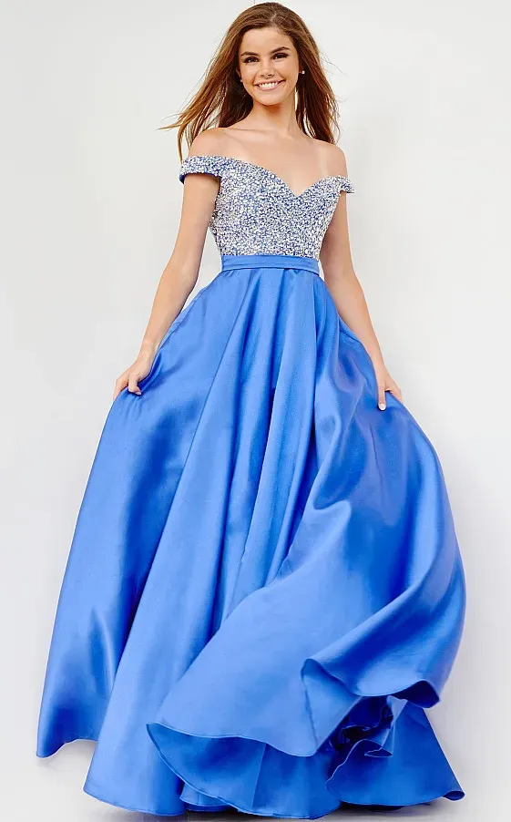 off the shoulder pageant dress Ladivine CD0198