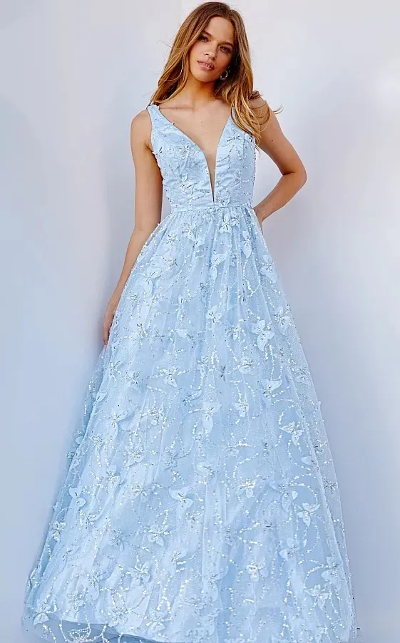 sachin and babi light blue dress JVN - JVN24182