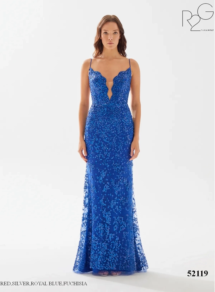 Tarik Ediz Style #52119 #0 default Royal Blue frontface vertical picture