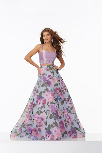 Morilee 99037 #0 default Lilac Floral frontface vertical thumbnail