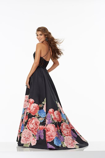 Morilee 99067 #3 Black Floral vertical thumbnail
