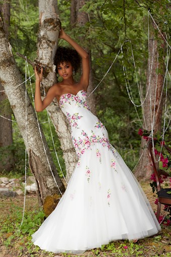 Morilee 99077 #3 White/Multi vertical thumbnail
