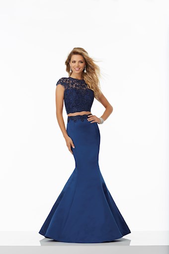 Morilee 99080 #0 default Navy frontface vertical thumbnail