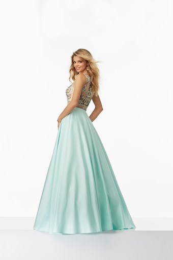 Morilee 99088 #3 Pale Aqua vertical thumbnail