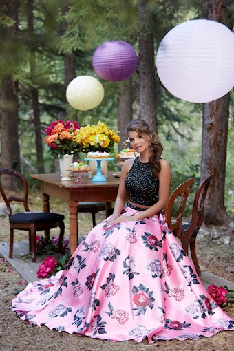 Morilee 99096 #2 Pink Floral vertical thumbnail