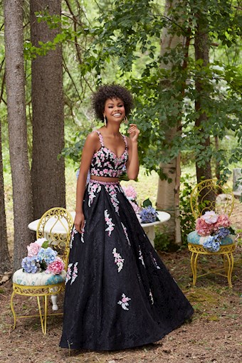 Morilee 99098 #1 Black/Multi vertical thumbnail