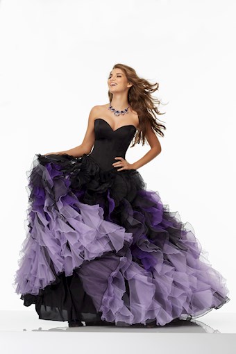 Morilee 99101 #5 Black/Lilac vertical thumbnail