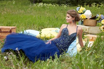 Morilee 99143 #2 Navy vertical thumbnail