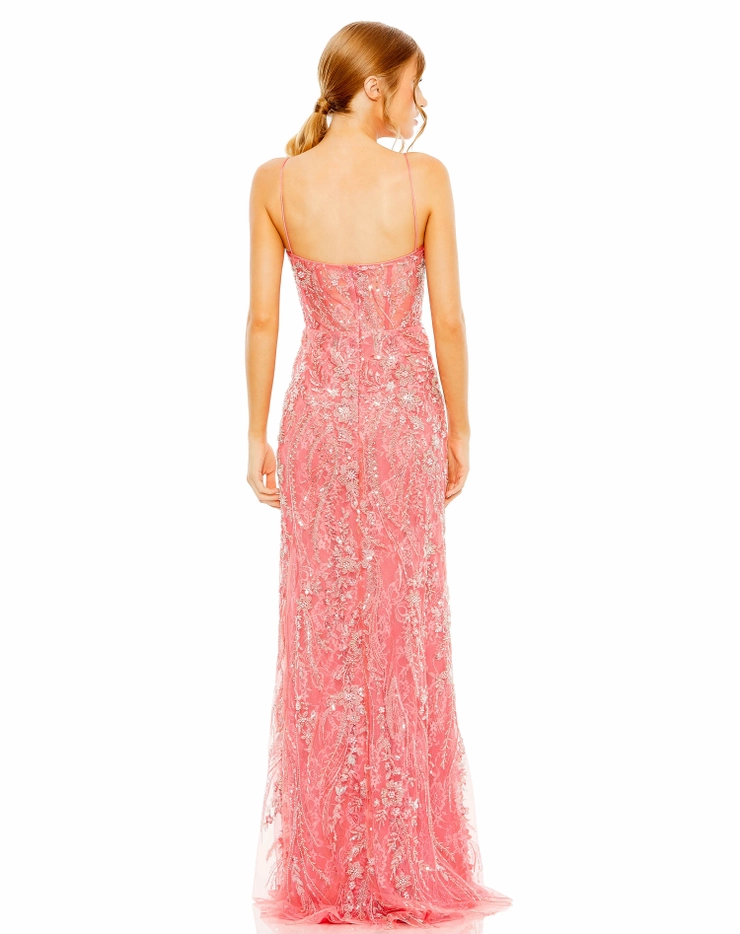 strapless open back dress Lupita Nyongo Coral A-Line Cannes Film Festival 2018 Dress