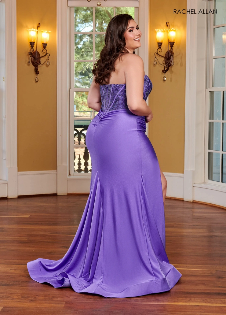 slim fit dress slacks Plus-Size Long A-Line Prom Dress with Sequin Bodice– PromGirl main image 1