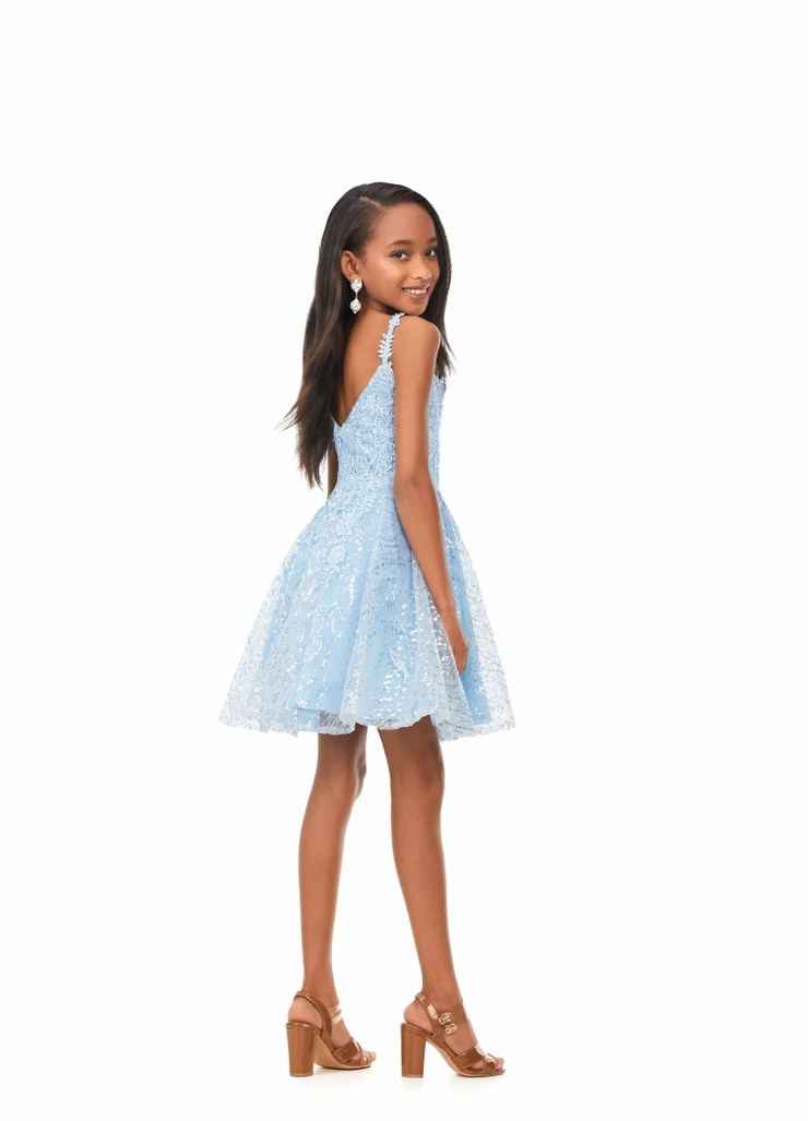 8161 - Ashley Lauren | Square A-line Sequins Pageant Dress