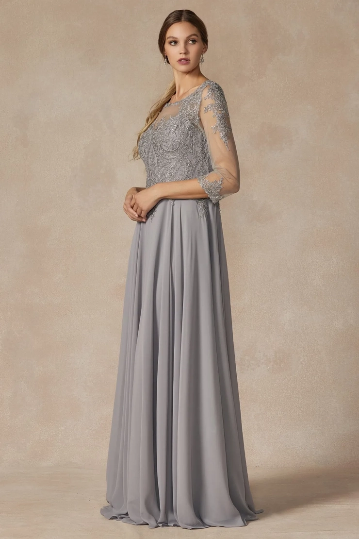 high waisted plus size evening dresses Ever-Pretty Plus Size Sleeveless High Slit Empire Waist Summer Formal Wedding Guest Dress main image 1