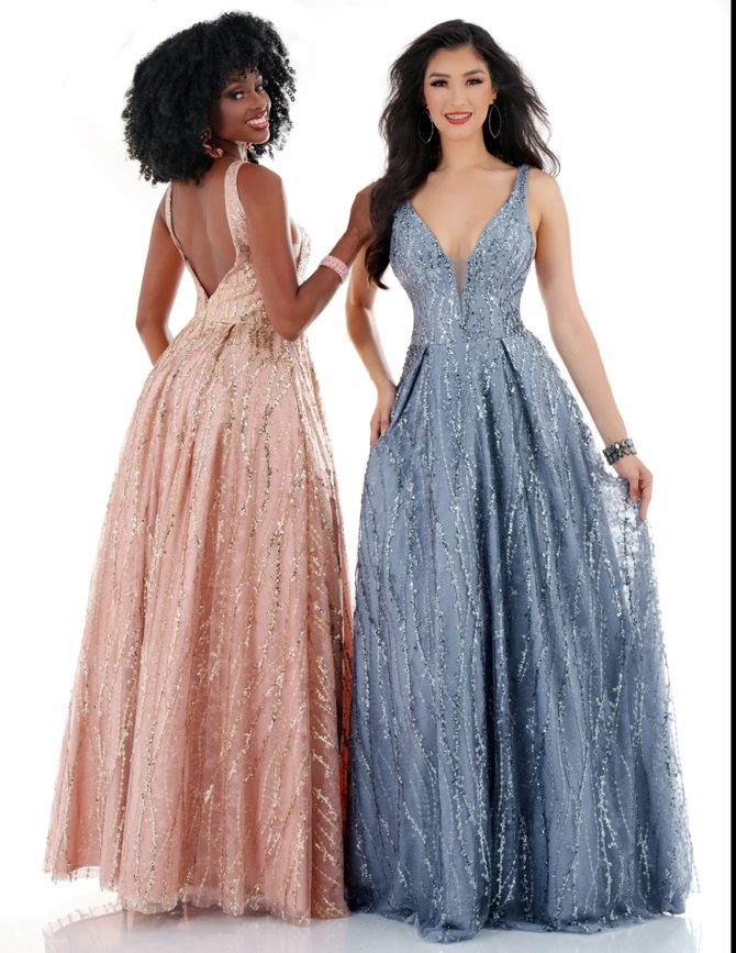 Cecilia Couture 1526 Gold Prom Dress