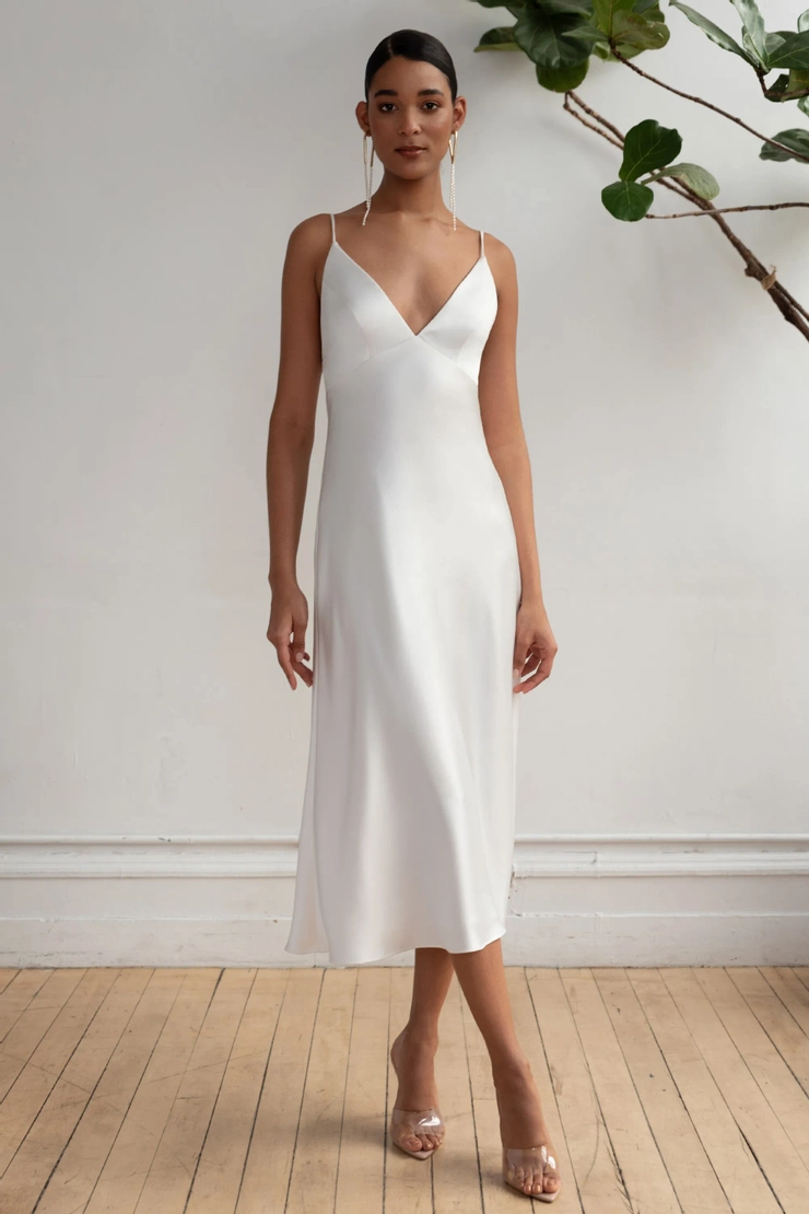 bellini bridesmaid dresses Crepe-Back Satin Scoop Tank Bridesmaid Dress