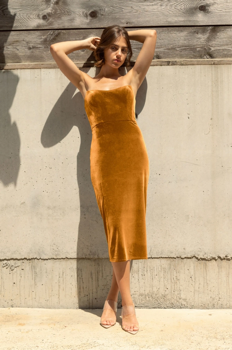 light brown hoco dress Jenny Yoo Dovima with Overskirt Size US 12 main image 0