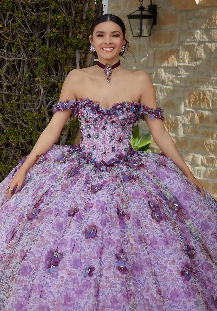Valencia by Morilee Style #60182 #3 Orchid Garden frontface vertical cropped picture