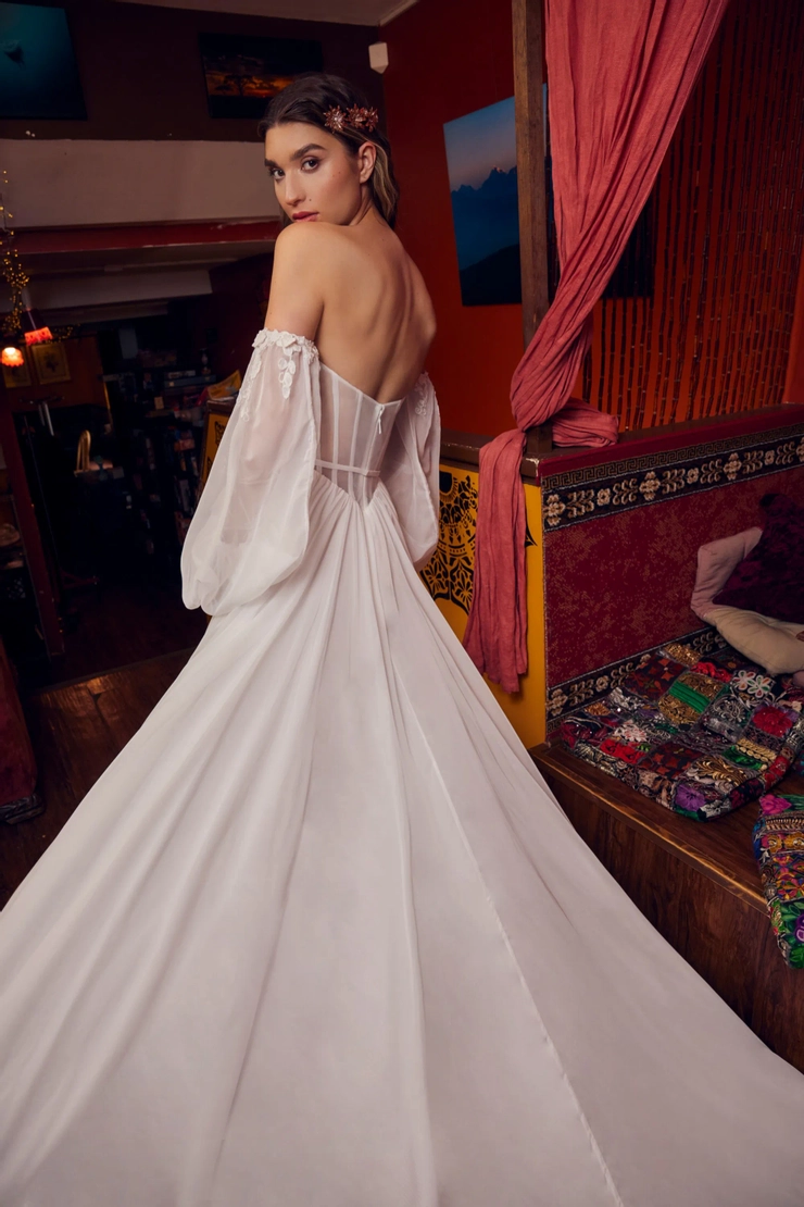 La Perle by Calla Blanche Style #LP2344 #3 backface vertical cropped picture