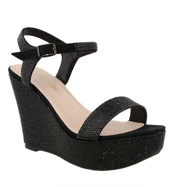 De Blossom Wedges Shoes | Elegant Couture