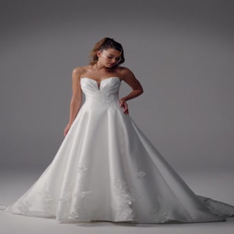 Ball Gown Wedding Dress with Sweetheart Neckline Nala $1 autoplay loop mute thumbnail