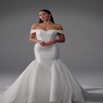 Sexy Mikado Mermaid Gown Paloma $1 autoplay loop mute thumbnail