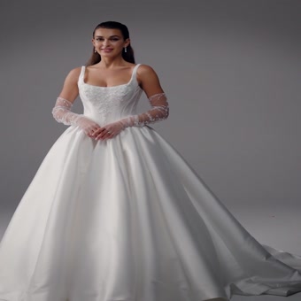Princess Wedding Dress with Beaded Bodice Maribel $1 autoplay loop mute thumbnail